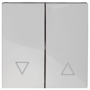 Лицевая панель ЭРА выключателя двухклавишного белый 12-6203-01 Б0047850