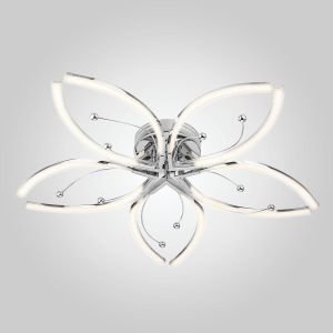 Потолочная светодиодная люстра Eurosvet Fiona 90056/5 хром