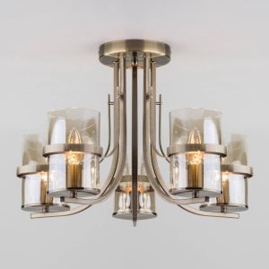 Потолочная люстра Eurosvet 60085/5 античная бронза