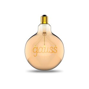 Лампа светодиодная филаментная Gauss E27 2,5W 2000K золотая 175802003