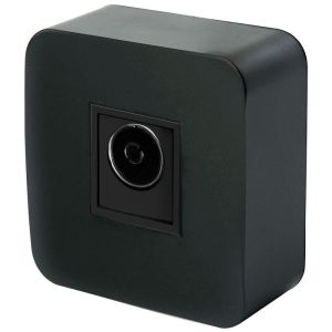 ТВ-розетка Stekker София черный матовый MST00-10-05 49481