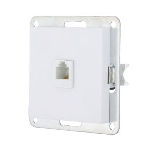 Розетка телефонная RJ-12 LK Studio LK80 белый 845504-1