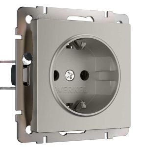Розетка с заземлением (дымчатый) W1271004/ a069462