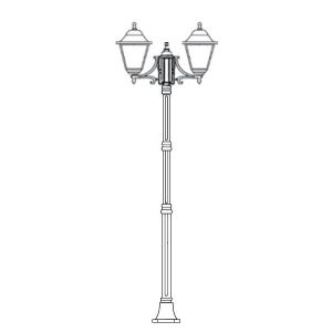 Стойка сердечник для столба, усиленный стальной, повышенной прочности LA-25099