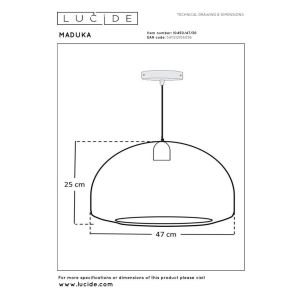 Подвесной светильник Lucide MADUKA 10450/47/30