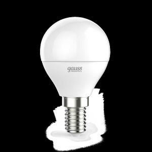 Лампа светодиодная Gauss E14 8W 4100K матовая 53128
