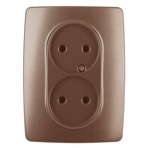 Розетка ЭРА 12 2x2P 16A 250V 12-2107-14 Б0031246