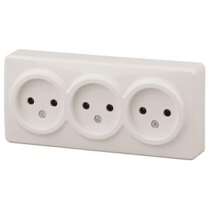 Розетка ЭРА Эксперт 3х2P 16A 250V 11-2207-02 Б0020698