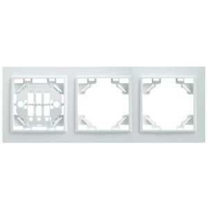 Рамка 3-постовая Feron Stekker Эрна белая PFR00900301 39056