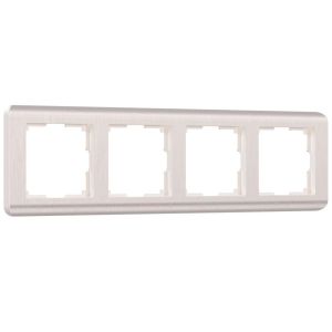 Рамка на 4 поста Werkel Stream перламутровый W0042113 4690389162503