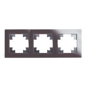 Рамка 3-постовая Stekker Катрин шоколад GFR00-7003-04 39537