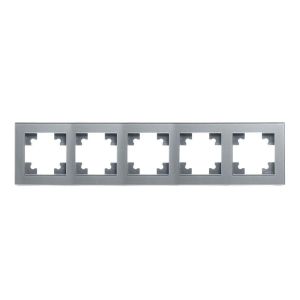 Рамка 5-постовая Stekker Катрин серебро GFR00-7005-03 39639
