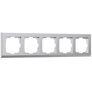 Рамка Werkel Stark на 5 постов серебро W0051865 4690389194979