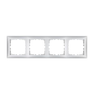 Рамка LK Studio 4-постовая (серебристый металлик) LK60 864403-1