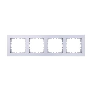 Рамка LK Studio 4-постовая (серебристый металлик) LK80 844403-1