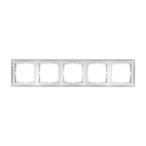 Рамка LK Studio 5-постовая (серебристый металлик) LK60 864503-1