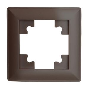 Рамка 1-постовая Stekker Катрин шоколад PFR00-7001-04 39817