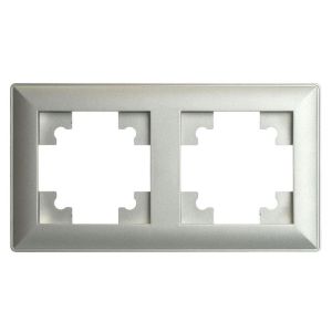 Рамка 2-постовая Stekker Катрин серебро PFR00-7002-03 39798