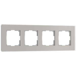 Рамка Werkel Senso на 4 поста дымчатый W0043117 4690389206467
