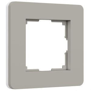 Рамка Werkel Split на 1 пост дымчатый/белый W0013067 4690389206047