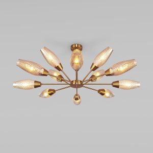 Подвесная люстра Eurosvet Thalia 60140/12 золото