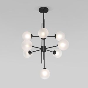 Подвесная люстра Eurosvet Volver 50383 черный Smart