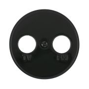 Накладка LK Studio розетки TV+FM, 2 отверстия (черный) Vintage 885208-1