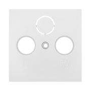 Накладка LK Studio розетки TV+FM+SAT, 2(3) отверстия (белый) LK60 865204-1