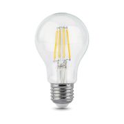 Лампа светодиодная филаментная Gauss E27 10W 2700К прозрачная 102802110