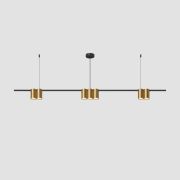 Подвесная люстра Denkirs Orbit DK4063-BK+SG