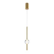 Подвесной светодиодный светильник Indigo Ciondolo 11066/1P Brass V000170L