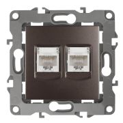 Розетка информационная 2XRJ45 ЭРА 12 12-3108-13 Б0019355