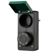 Розетка с таймером (с датчиком освещенности) Feron TM29 суточная мощность 2300W/10A IP44 51434