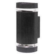 Светильник садово-парковый Feron.ONE DH1702-P, на стену вверх/вниз, 2*GU10 220-240V, черный пластик