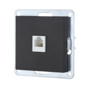 Розетка телефонная RJ-12 LK Studio LK80 черный бархат 845508-1