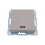 Переключатель одноклавишный LK Studio LK80 c подсветкой шампань 840406-1