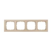 Рамка 4-постовая LK Studio (шампань) LK80 FLAT, 844406-1