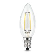 Лампа светодиодная филаментная Gauss E14 5W 2700К прозрачная 103801105