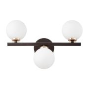 Настенный светильник Lumina Deco Marsiada LDW 6033-3 BK+F.GD
