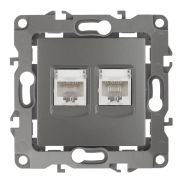 Розетка информационная 2XRJ45 ЭРА 12 12-3108-12 Б0019354