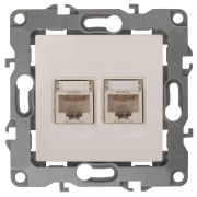 Розетка комбинированная RJ45+RJ11 ЭРА 12 12-3109-02 Б0018249