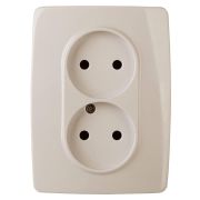 Розетка ЭРА 12 2x2P 16A 250V 12-2107-02 Б0031239