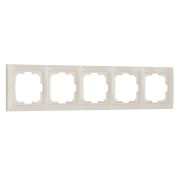 Рамка Werkel Snabb Basic на 5 постов слоновая кость W0052003 4690389161469