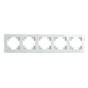 Рамка 5-постовая Stekker Катрин белый GFR00-7005-01 39637