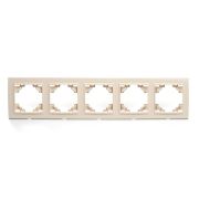 Рамка 5-постовая Stekker Эрна слоновая кость PFR00-9005-02 39621
