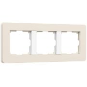 Рамка Werkel Split на 3 поста айвори/белый W0033066 4690389206078