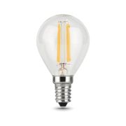 Лампа светодиодная филаментная Gauss E14 11W 2700К прозрачная 105801111