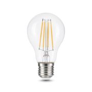 Лампа светодиодная филаментная Gauss E27 12W 4100K прозрачная 102902212